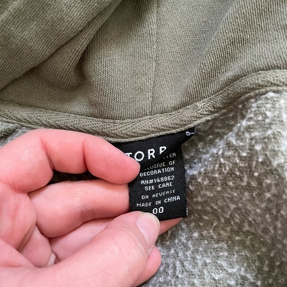 TORRID Olive Green Pullover Hoodie - Picture 4 of 4